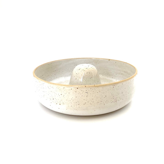 Stoneware Slow Feeder Bowl for Dogs & Cats Handmade Ceramic Pet Bowl Perfect Slow Feeding Solution Unique Pet Gift for Pet Lover