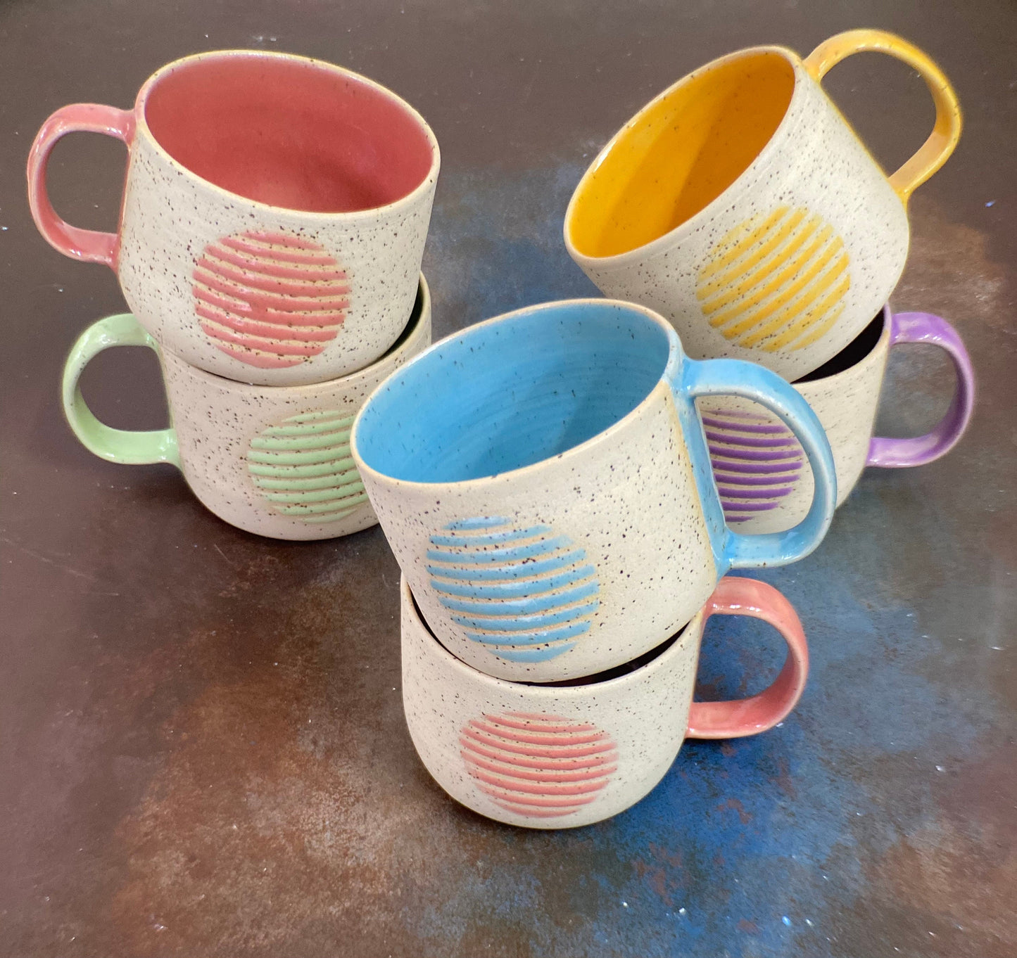 Handmade Speckled Clay Ceramic Mug Artisan Stoneware Coffee Cup Tea Coffee Lovers Unique Rustic Pottery Gift Natural Design