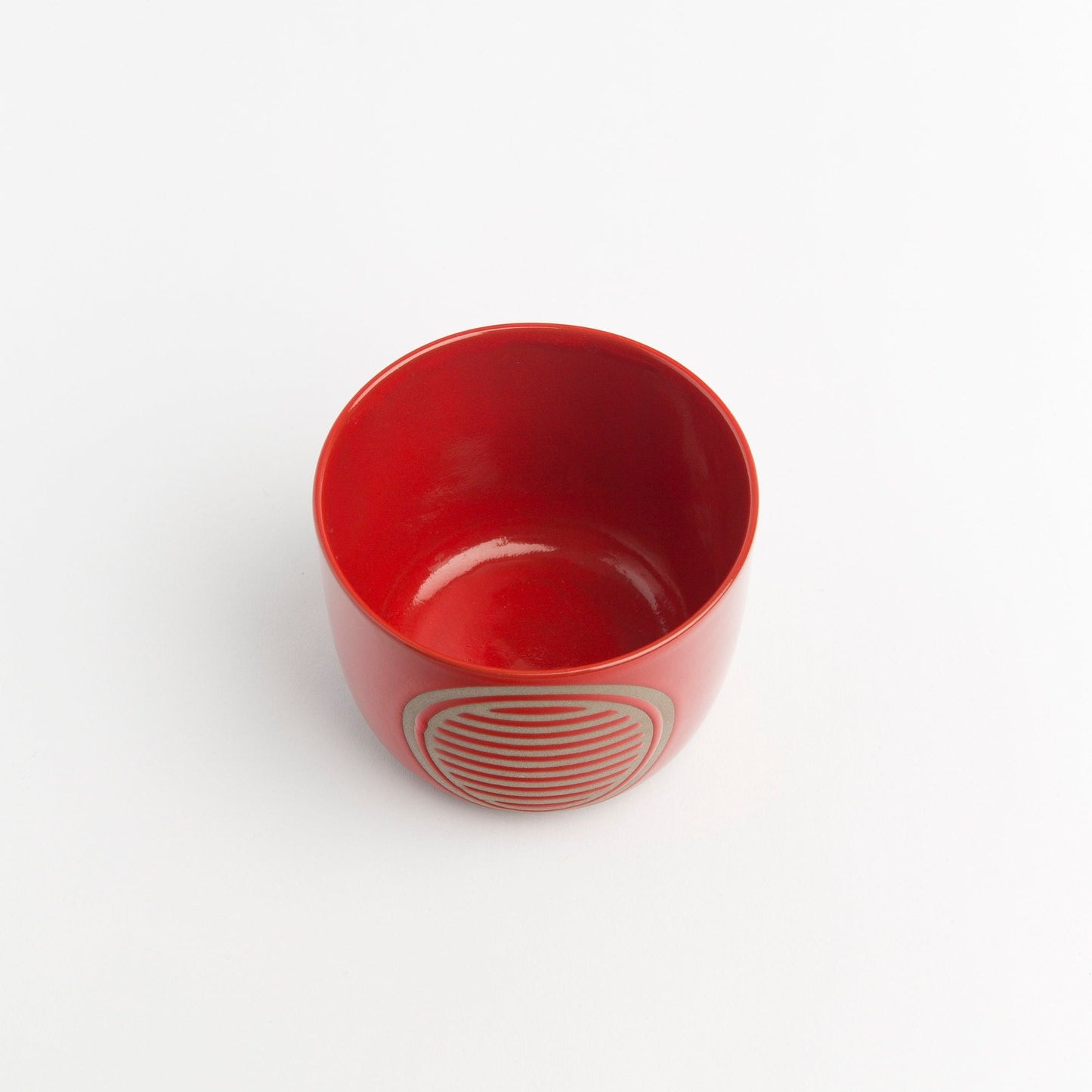 Red Pottery Mug Minimalist Modern Stoneware Tumbler, Perfect Housewarming or New Job Gift, Handmade Clay Mug for Coffee Lovers