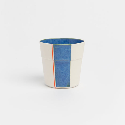 Abstract Pottery Porcelain Cups - Three Different Sizes, Handcrafted Ceramic Drinkware, Unique Artistic Design for Coffee & Tea Lovers