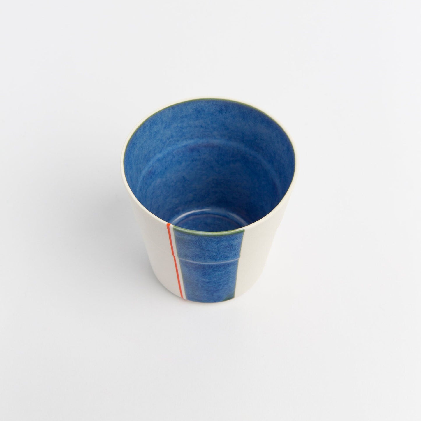 Abstract Pottery Porcelain Cups - Three Different Sizes, Handcrafted Ceramic Drinkware, Unique Artistic Design for Coffee & Tea Lovers