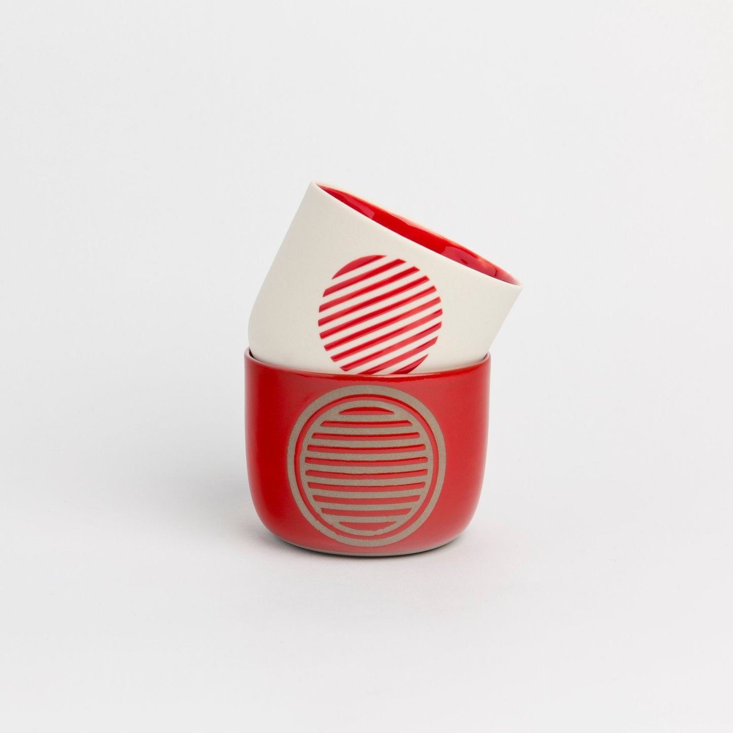 Handmade Porcelain Mug Red Porcelain Pottery Cup, Artisan Ceramic Drinkware, Perfect for Coffee or Tea, Unique Gift for Pottery Lovers