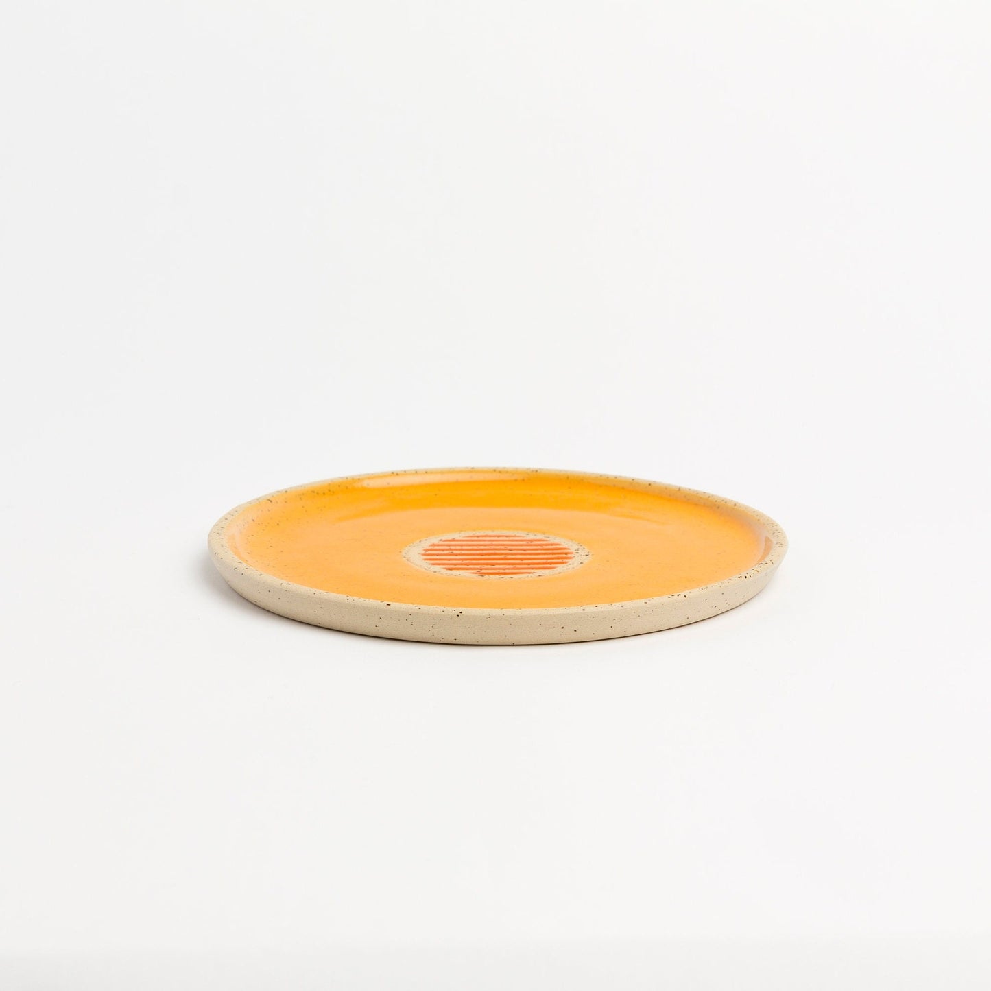 Handmade Pottery Dessert Plate Colorful Ceramic Serving Plate Bright Artisan Dish for Entertaining Unique Stoneware Plate Perfect Gift Idea