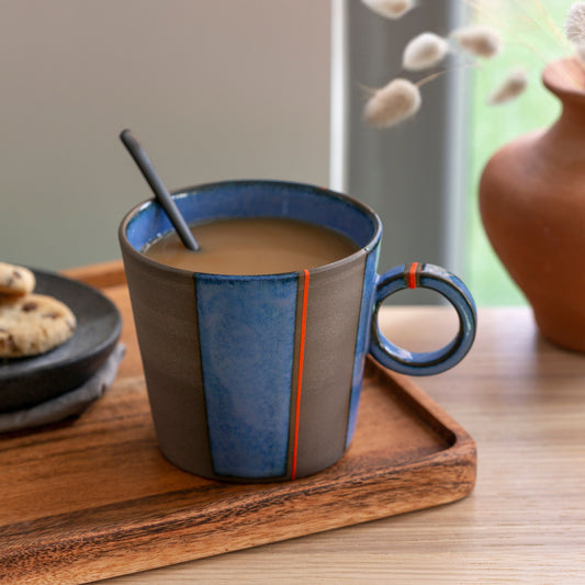 Handmade Ceramic Mug for Art Lovers Gift Mug for Christmas Home Decor Gift Mug for Mom Gift Mug Modern Art Inspired Handmade Pottery Mug