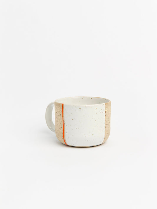 Artisan Stoneware Ceramic Mug Handmade Wheelthrown Pottery Cup Modern Design Perfect Handcrafted Gift Idea for Coffee and Tea Lovers
