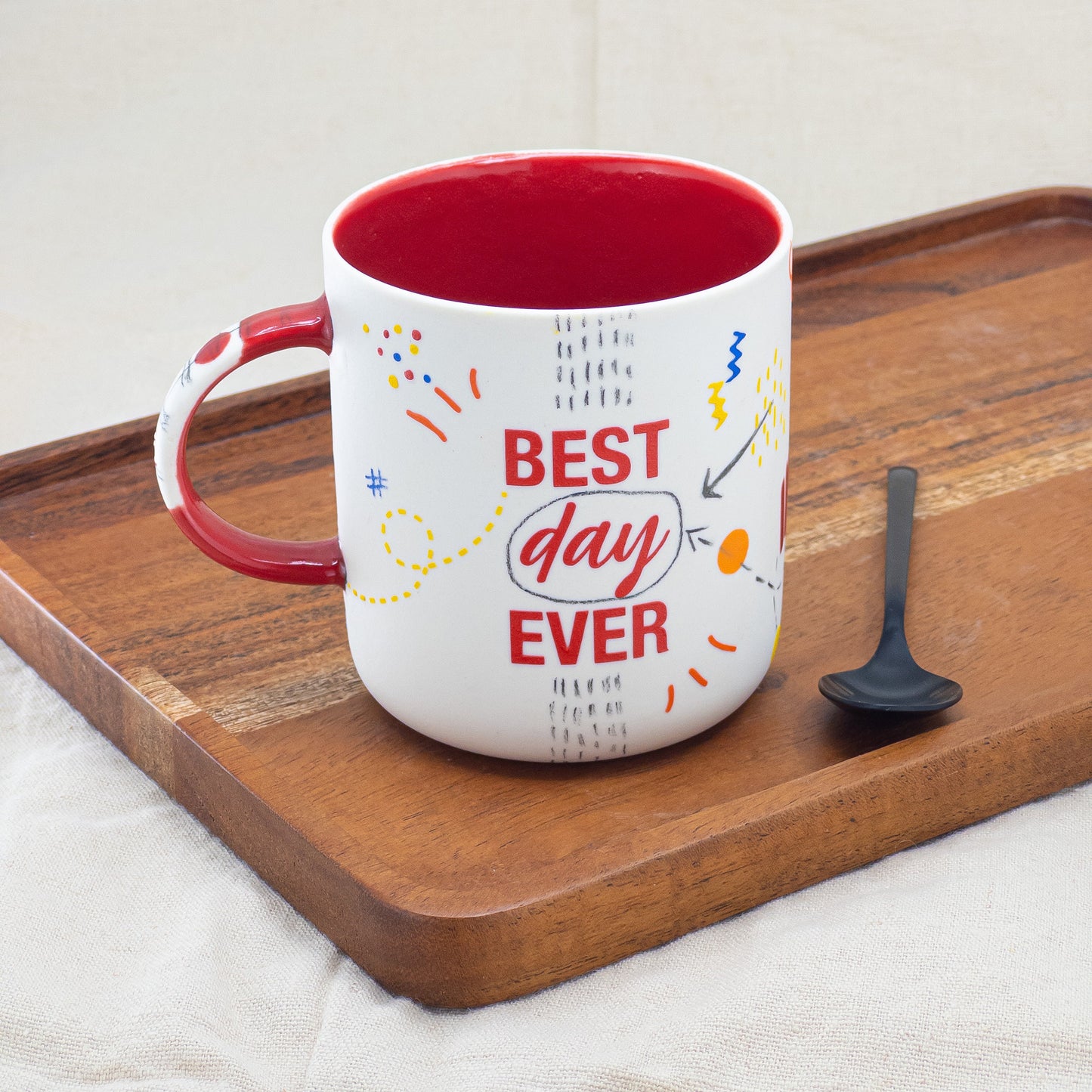 Charming Hand Painted Porcelain Mug Unique Handmade Ceramic Cup Artistic Coffee or Tea Mug Gift for Drinkware Lovers