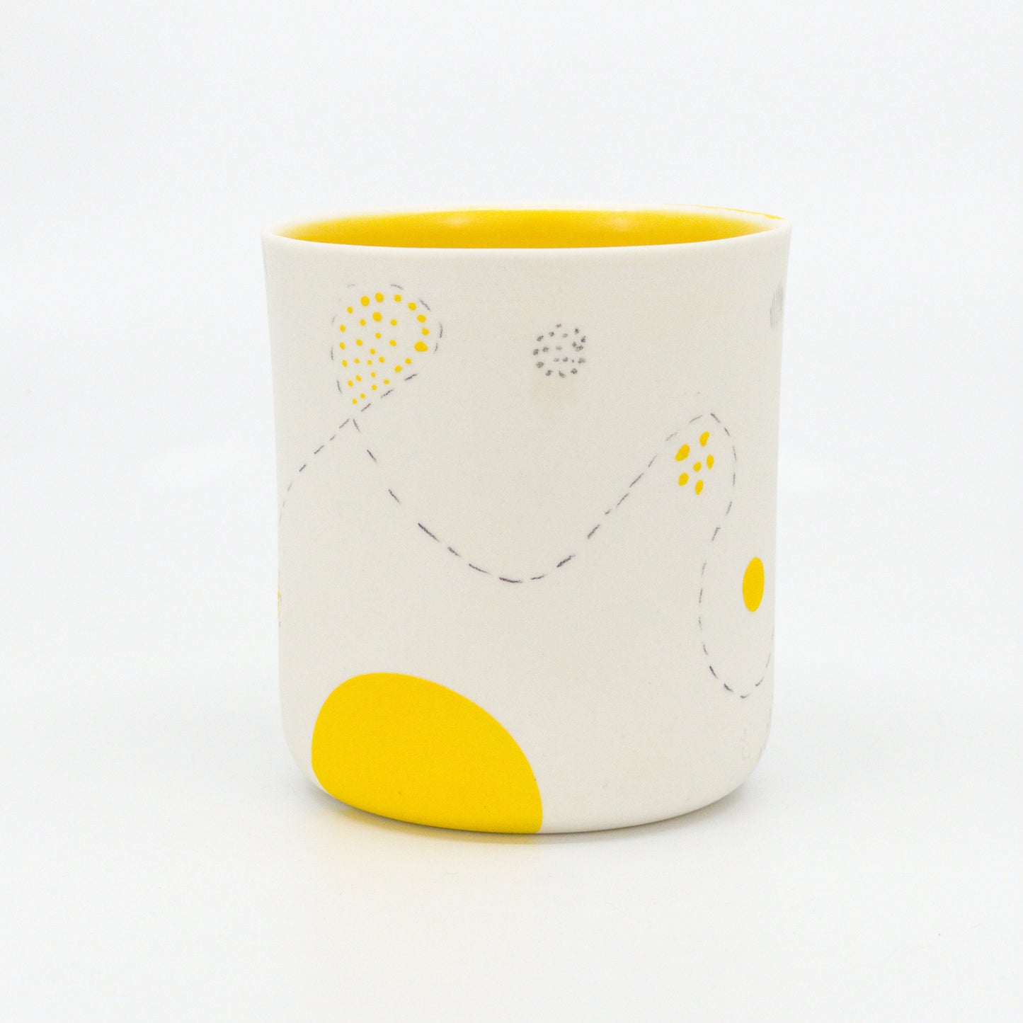 Cute Hand Painted Ceramic Cup, Unique Artisan Coffee Mug, Adorable Pottery Tea Cup, Handmade Gift for Coffee Lovers, Decorative Drinkware