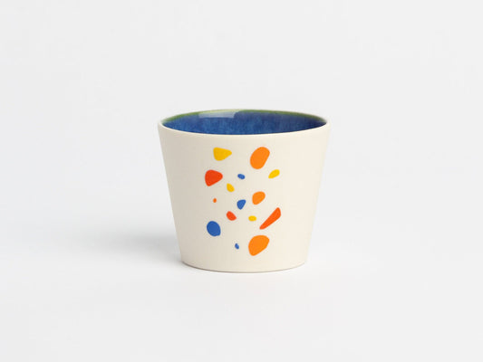 Hand Painted Terrazzo Cup Unique Ceramic Coffee Mug Artistic Pottery Tea Cup Handmade Gift for Coffee Lovers Modern Terrazzo Design