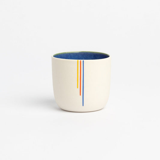 Porcelain Espresso Cup Minimalist Coffee lovers gift Handmade Hand Painted Ceramic Coffee Cup Unique Coffee Modern Pottery Mug