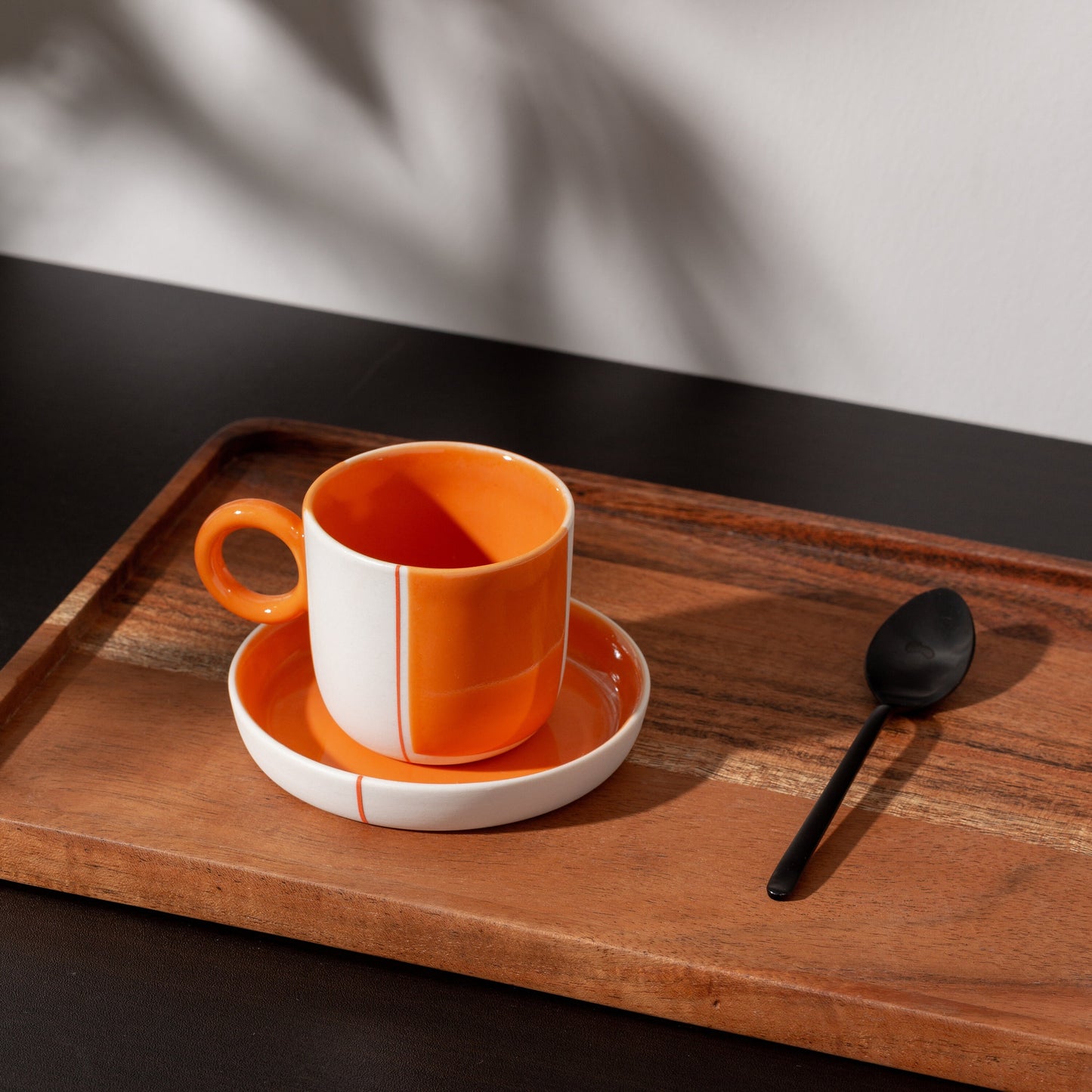 Handmade Porcelain Espresso Cup with optional saucer Set Hand Painted Ceramic Coffee Cup Unique Coffee Mug Anniversary Gift Modern Pottery