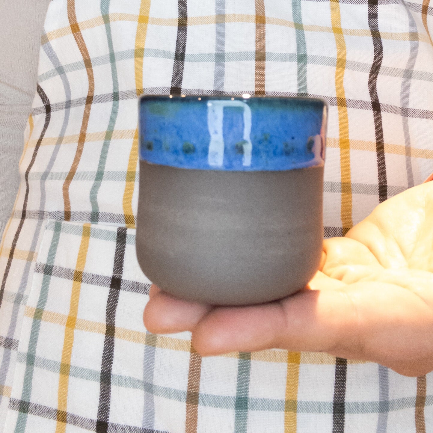Handmade Ceramic Tea Cup, Artisan Pottery Mug Unique Tea Lover Gift Rustic Stoneware Cup Handcrafted Drinkware