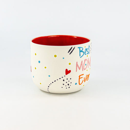Handmade Ceramic Mug for Mom Unique Pottery Coffee Cup Personalized Gift for Mother's Day Thoughtful Handmade Drinkware