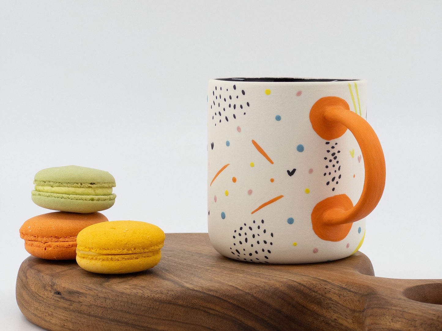 Cute Hand Drawn Porcelain Mug OneofaKind Mug Perfect Gift for Coffee Lovers Motivational Mug Self love mug entrepreneur gift