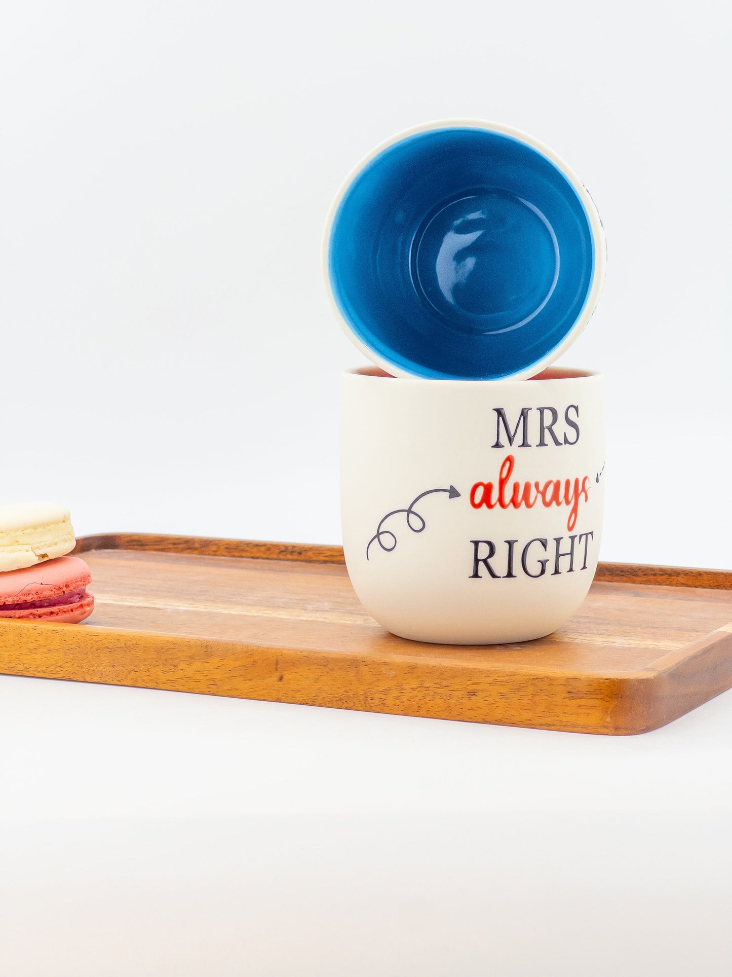 Handmade Ceramic Mug Mrs always right Mr right Personalized Wedding gift Anniversary gift Housewarming Gift Bridal Shower Gift