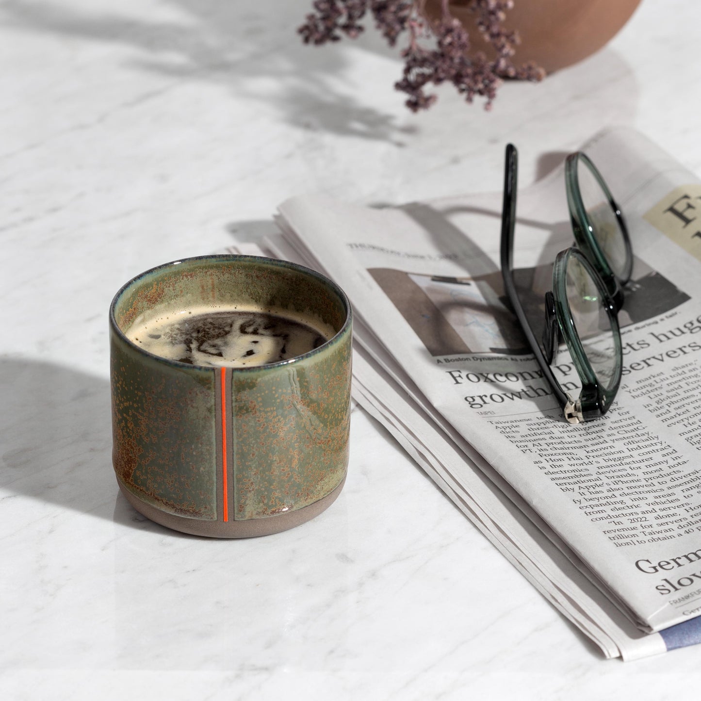 Handmade Ceramic Cup Stoneware Pottery Mug and Espresso Cup - Perfect Handmade Stoneware Gift for Coffee Lovers