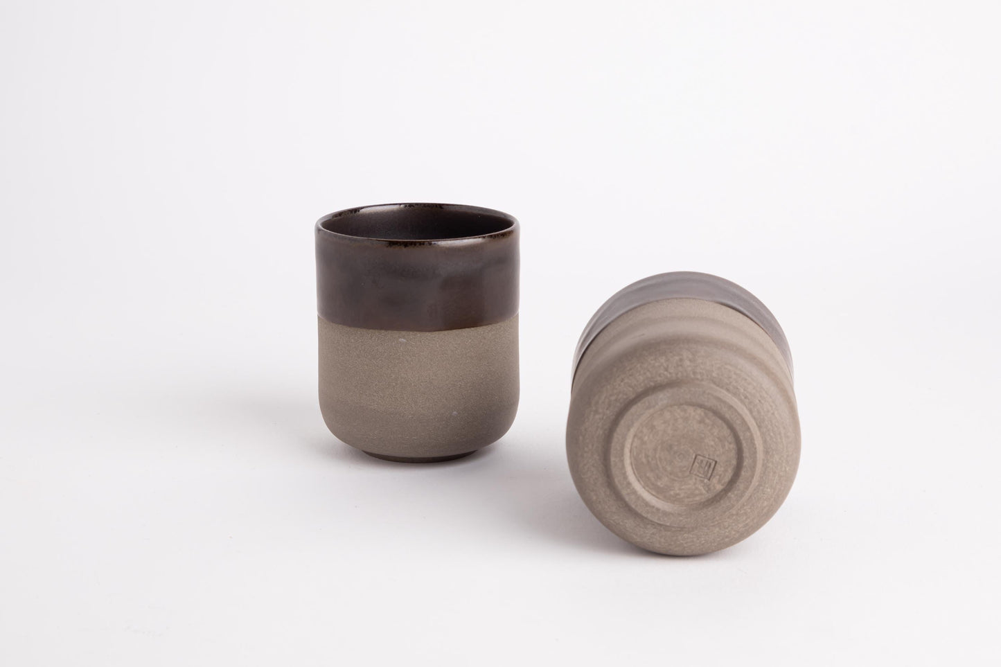 Vintage Style Stoneware Espresso Cup Set Elegant Rustic Handcrafted Espresso Cup Set for Gifting Handmade Ceramic Set for Coffee Lovers