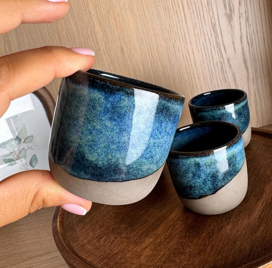 Stoneware Espresso Cup Artisan Made Handcrafted Stoneware Espresso Cup Rustic Chic Coffee Lover Gift