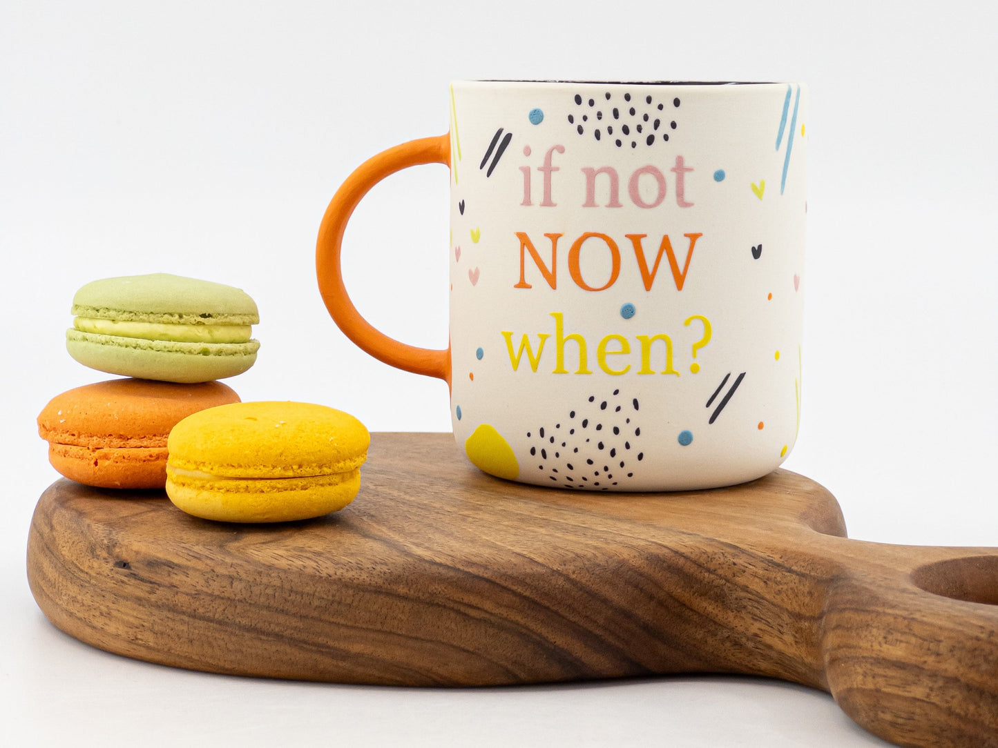 Cute Hand Drawn Porcelain Mug OneofaKind Mug Perfect Gift for Coffee Lovers Motivational Mug Self love mug entrepreneur gift
