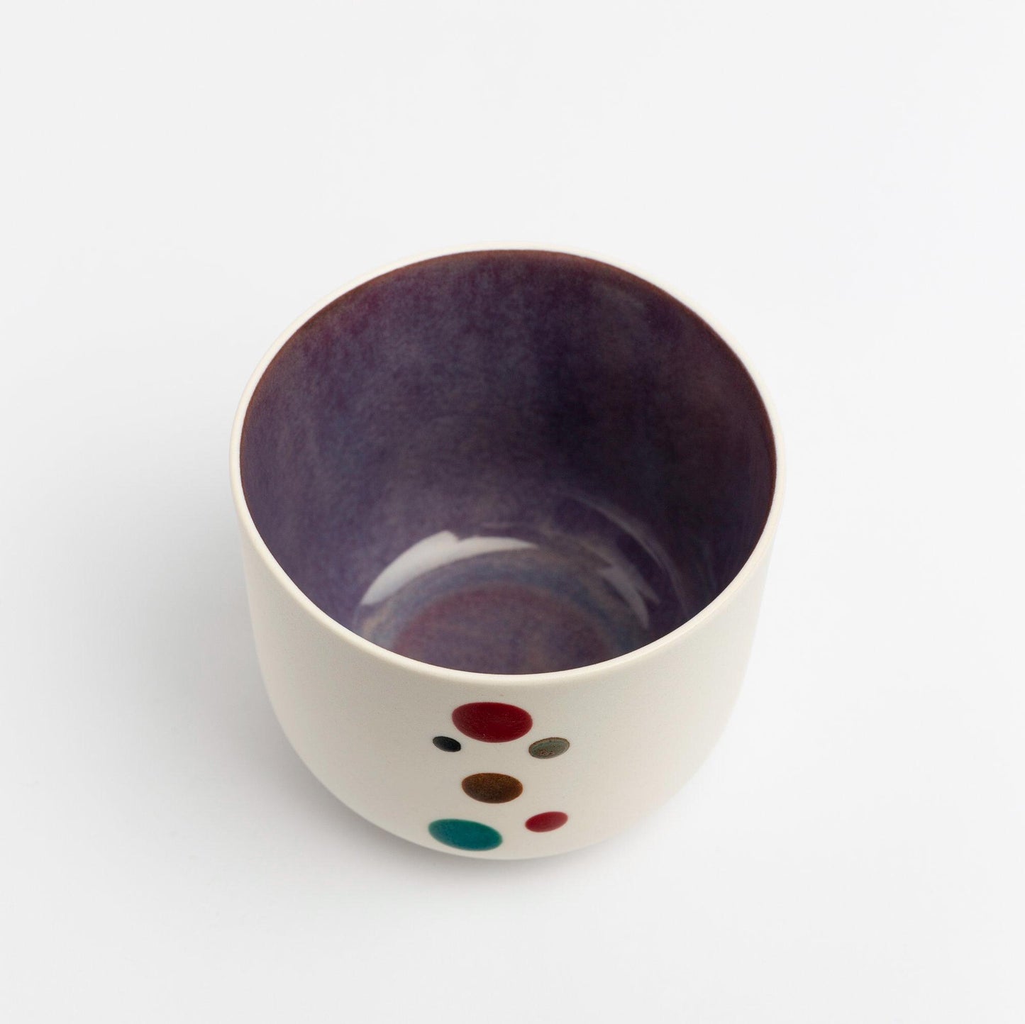 Porcelain Dottie Cups Handmade Polka Dot Ceramic Cups, Unique Artisan Drinkware Gift for Coffee and Tea Lovers, Modern and Fun Design