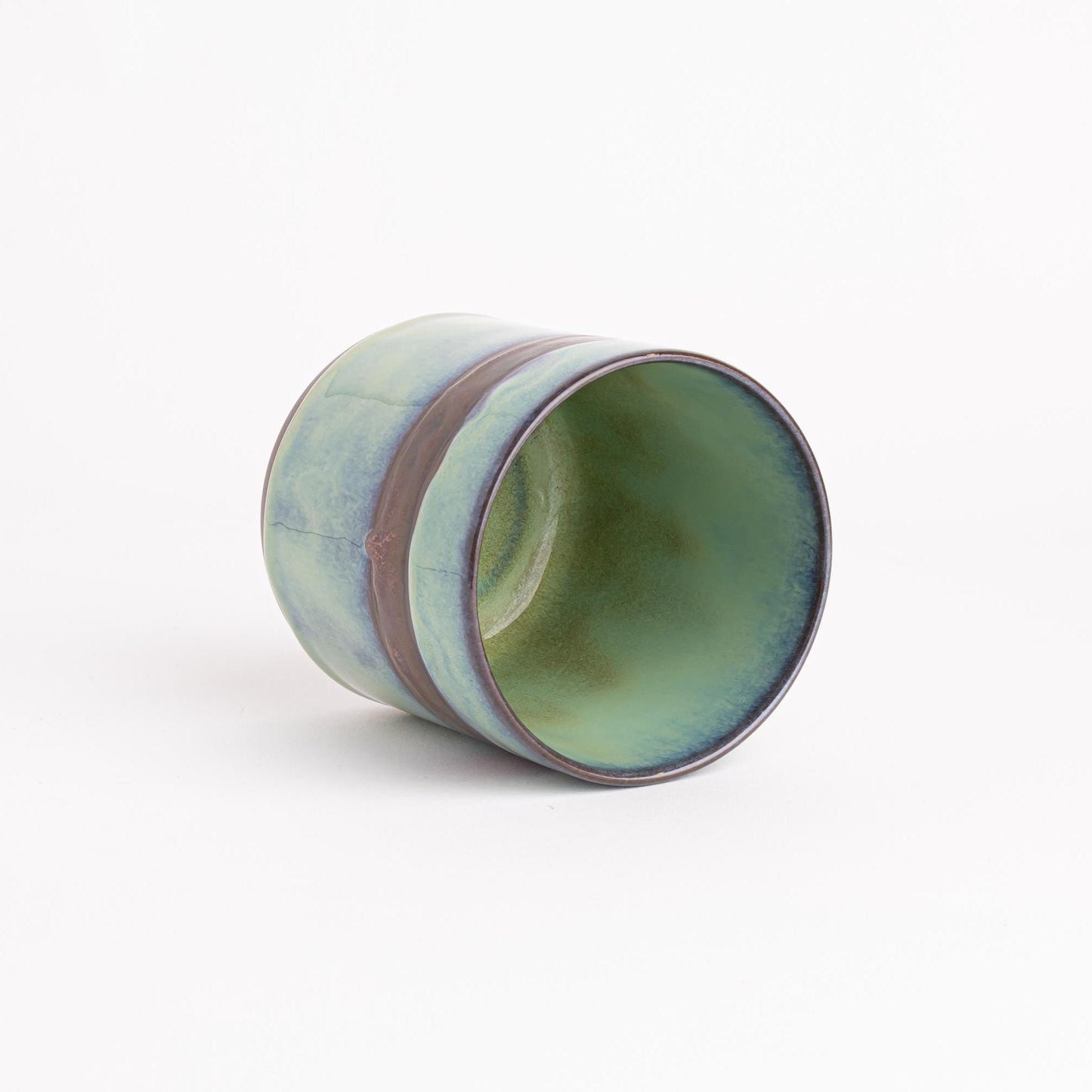 Rustic Green Tea or Coffee Cup Nature Inspired Design Ideas Japanese Handmade Pottery Organic Aesthetic Handcrafted Earthy Tones Mug