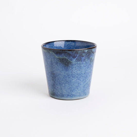 Artisan Tea Cup Coffee Lover Gift Blue Glazed Pottery Coffee Mug Kitchen Decor Office Desk Accessory Birthday Present Morning Gift