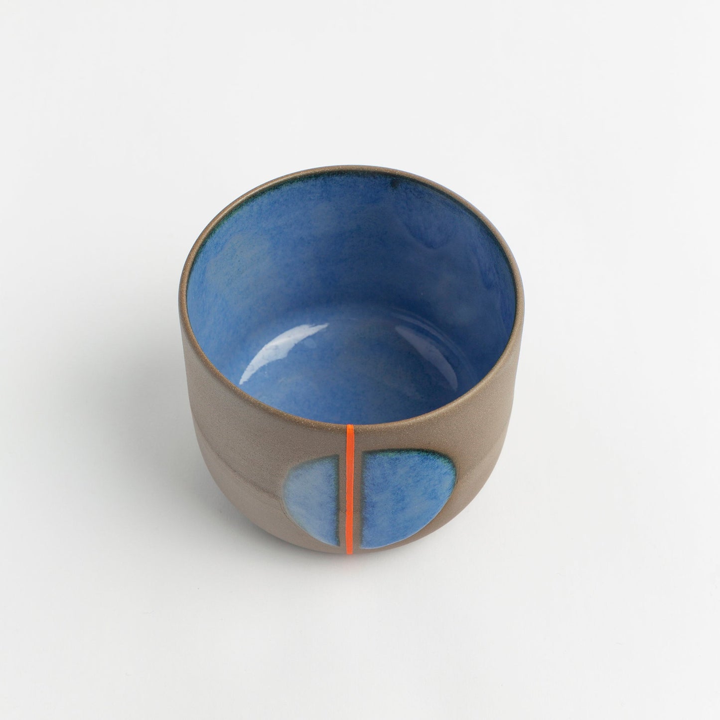 Handmade Ceramic Mug Modern Pottery Cup Artisan Coffee Mug Desk Accessory Minimalist Home Decor Geometric Design Drinkware Art Lover Gift