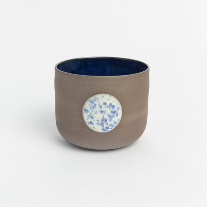 Moon Design Ceramic Mug Minimalist Coffee Cup Hand-Thrown Celestial Pottery Handcrafted Moon Art Gift for Astrology lover