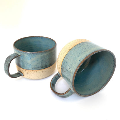 Rustic Decorated Tea and Coffee Mug Large Ceramic Mug for Latte and Cappuccino Perfect Housewarming Gift and Home Decoration