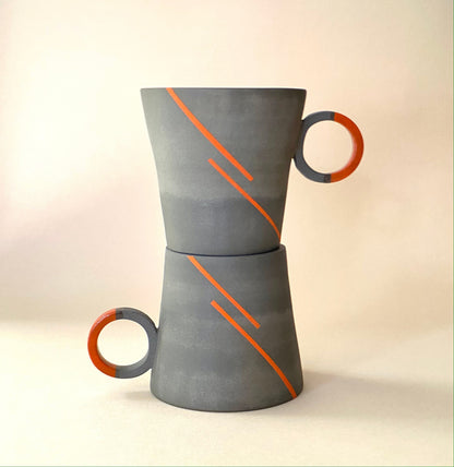 Artistic Pottery Mug for Art Lovers Handcrafted Artisan Mug with Unique Design Perfect for Coffee or Tea Ideal Gift for Creative Souls