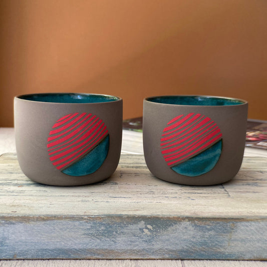Hand Painted Artisan Mug Unique Stoneware Handmade Cup Perfect for Tea or Coffee Artistic Design Ideal for Gifts and Home Decor