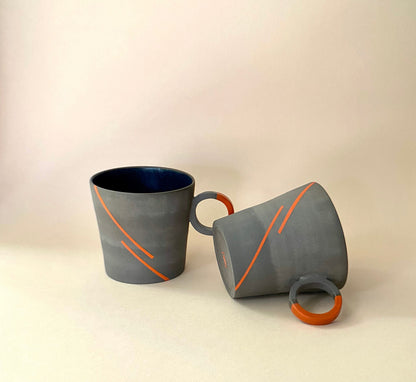 Artistic Pottery Mug for Art Lovers Handcrafted Artisan Mug with Unique Design Perfect for Coffee or Tea Ideal Gift for Creative Souls