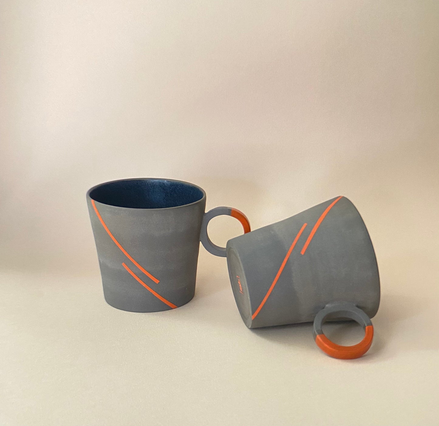 Artistic Pottery Mug For Art Lovers Artisan Mug Wheel Thrown Pottery Cup