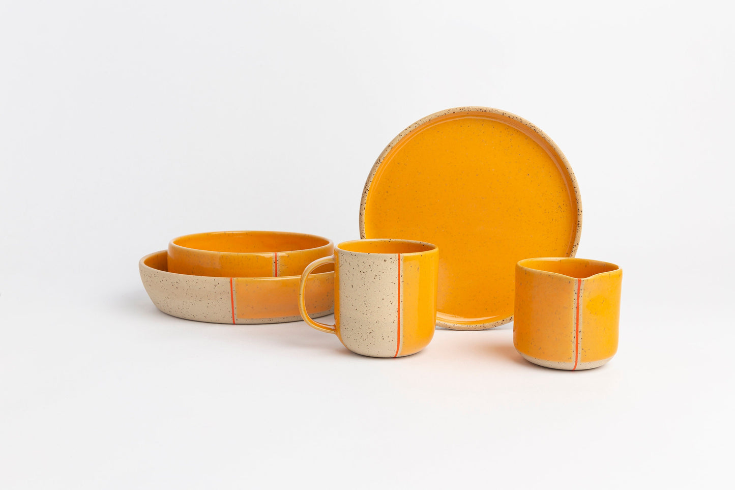 Retro Inspired Yellow Wheel thrown Pottery Mug for Coffee Lovers Gift Ceramic Cup for Art Lovers Housewarming Drinkware Gift for Home Decor