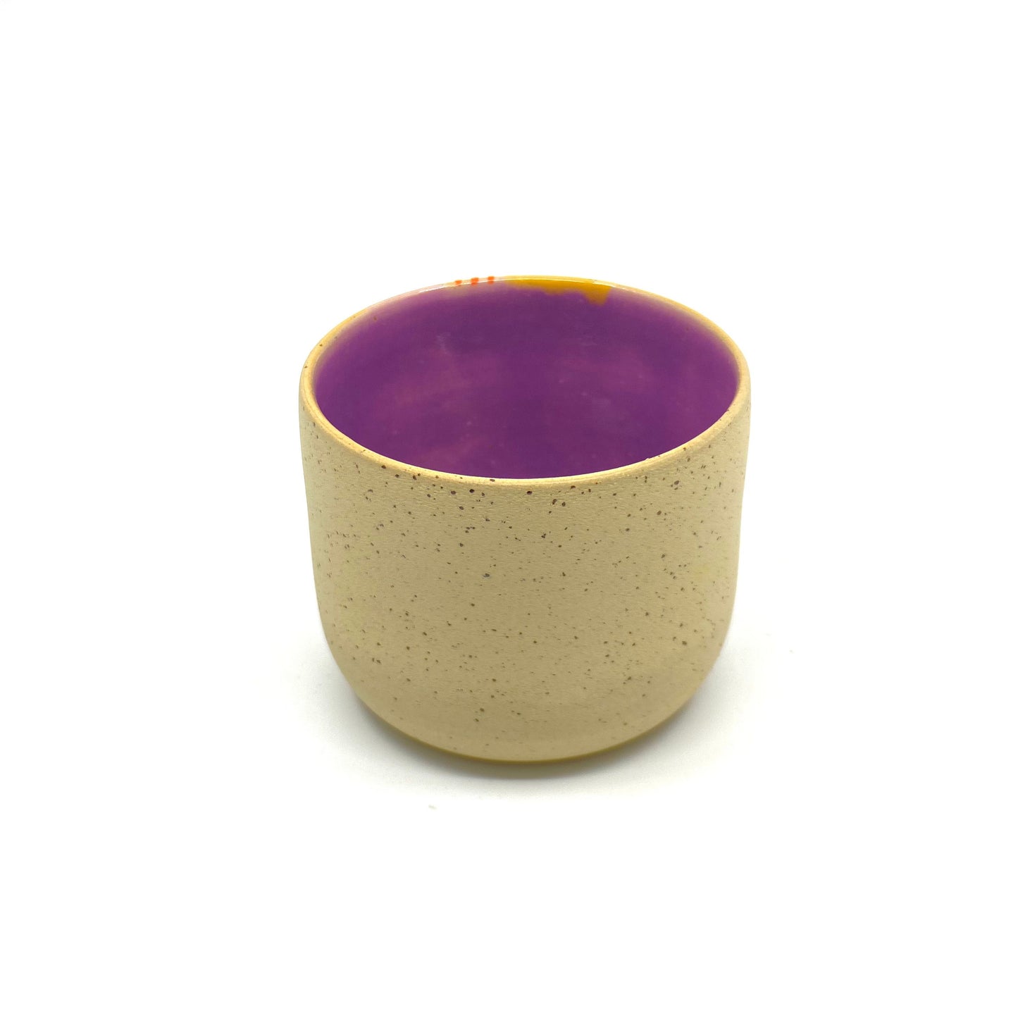 Purple Artisan Pottery Mug Multicolor Stoneware Tumbler Handmade Clay Drinkware Housewarming & New Job Gift Modern Cup