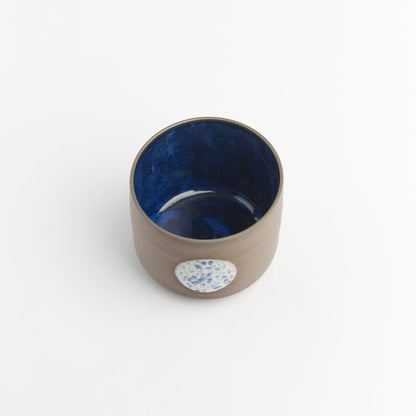 Moon Design Ceramic Mug Minimalist Coffee Cup Hand-Thrown Celestial Pottery Handcrafted Moon Art Gift for Astrology lover