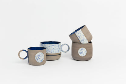 Stoneware Blue Cup Pottery Tumbler Drinking Cup Housewarming Gift Ceramic Drinkware New job gift Christmas gift Coffee lover gift