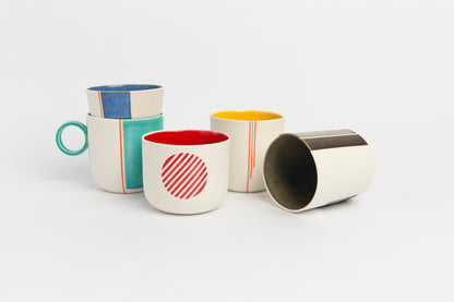 Handmade Porcelain Cup Pottery Mug for Coffee Lovers Unique New Job Gift, Housewarming Present, Personalized Ceramic Cup, Tea Lover's Gift