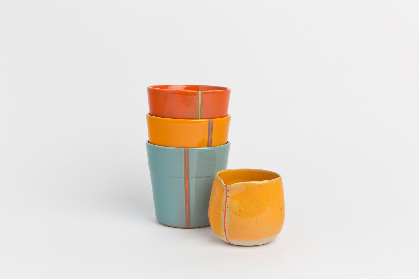 Handcrafted Ceramic Mug Minimalist Artisan Pottery Tumbler Stoneware Mug Without Handle for a Unique Elegant Design