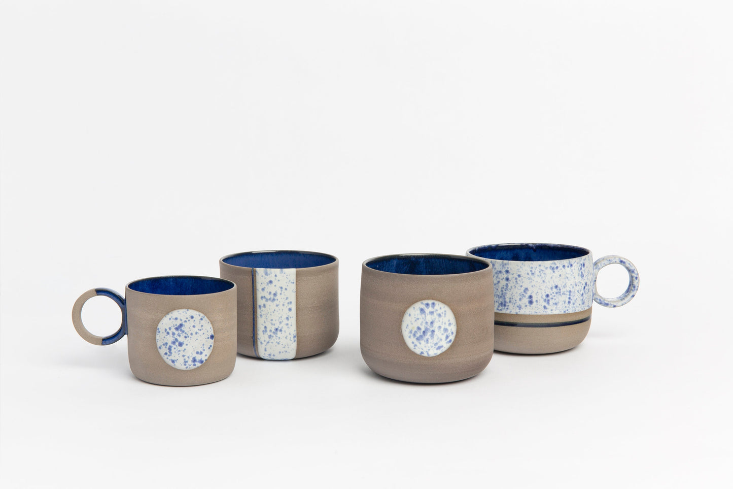 Stoneware Blue Cup Pottery Tumbler Drinking Cup Housewarming Gift Ceramic Drinkware New job gift Christmas gift Coffee lover gift