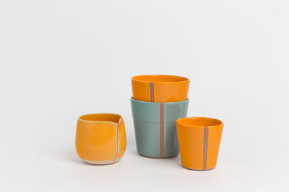 Handcrafted Ceramic Mug Minimalist Artisan Pottery Tumbler Stoneware Mug Without Handle for a Unique Elegant Design