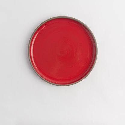 Handmade Ceramic Plate Wheel Thrown Pottery Dinnerware Artisan Stoneware Plate Perfect for Elegant Dining or Unique Home Decor