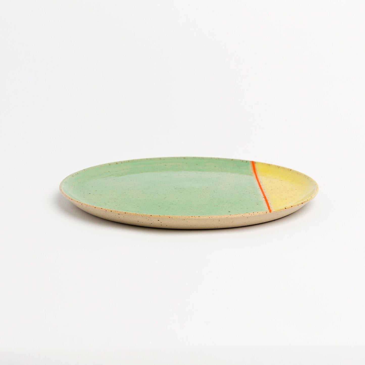Artisan Ceramic Plate Colorful Handmade Serving Elegant Pottery Dish Unique Tableware for Special Occasions