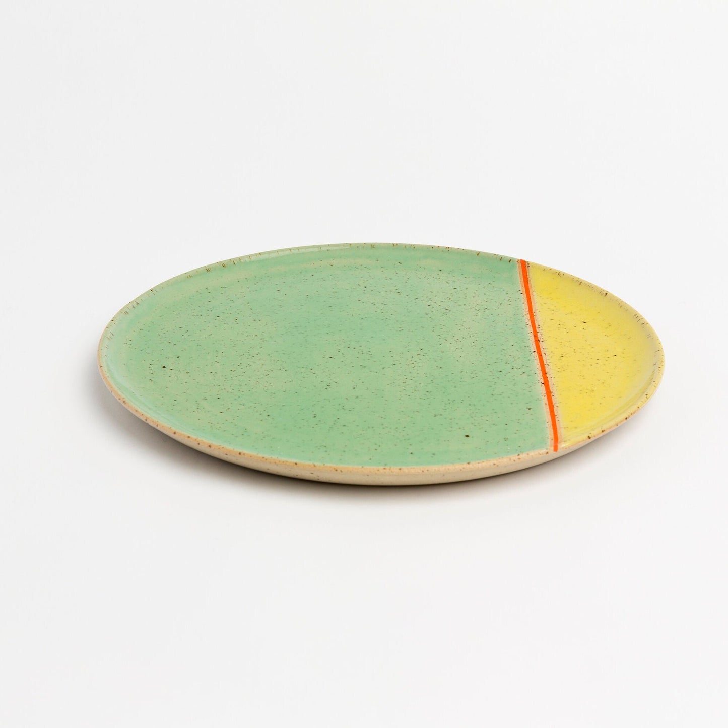 Artisan Ceramic Plate Colorful Handmade Serving Elegant Pottery Dish Unique Tableware for Special Occasions
