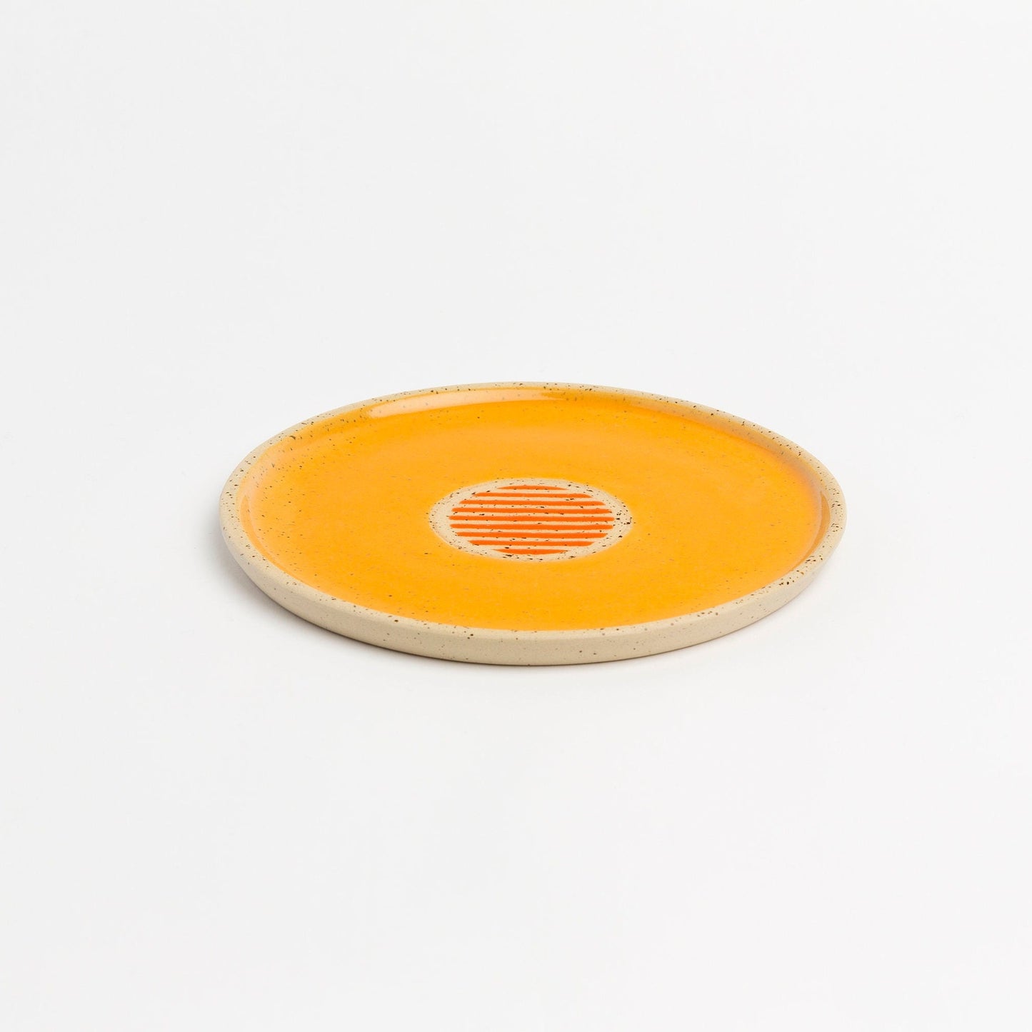 Handmade Pottery Dessert Plate Colorful Ceramic Serving Plate Bright Artisan Dish for Entertaining Unique Stoneware Plate Perfect Gift Idea