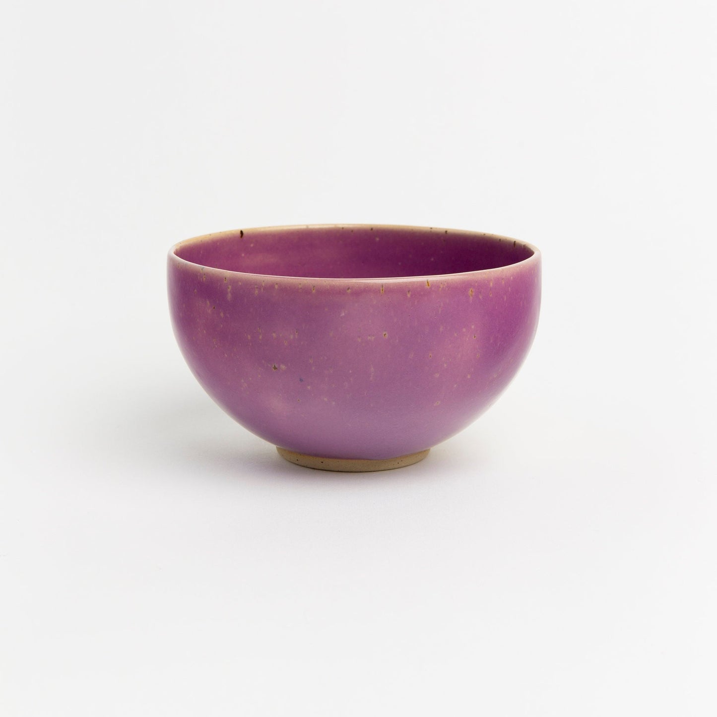 Wheel Thrown Stoneware Pottery Bowl Handmade Purple Ceramic Art for Home Decor and Tableware Ideal Gift for Special Occasions