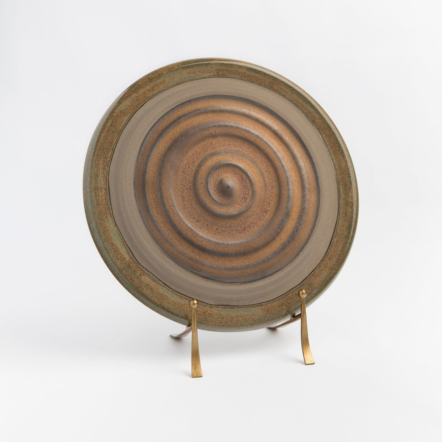 Handcrafted Ceramic Art Plate Elegant Artisan Pottery for Decorative Wall Decor wall art