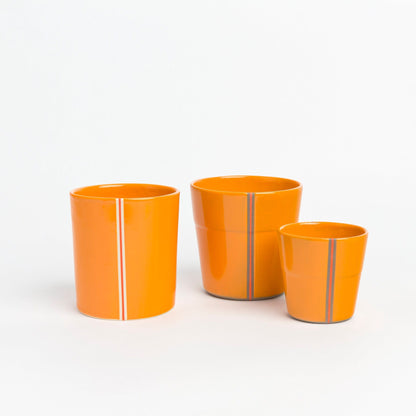 Yellow Ceramic Tumbler - Stoneware Mug Without Handle, Handmade Artisan Cup for Coffee or Tea, Unique Pottery Gift for Drinkware Lovers