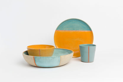 Handmade Ceramic Plate Unique Stoneware Design Perfect for Serving or Display Rustic and Elegant Ideal for Home Decor and Gifts