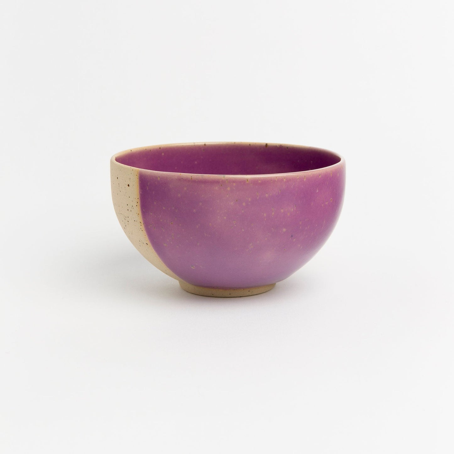 Wheel Thrown Stoneware Pottery Bowl Handmade Purple Ceramic Art for Home Decor and Tableware Ideal Gift for Special Occasions