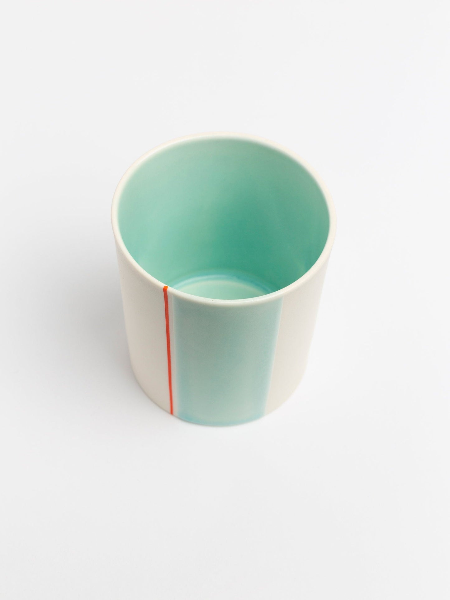 Handmade ceramic art Tea or Coffee Cup Unique Porcelain Cup handmade gifts fine art pottery porcelain mug mint green drinkware